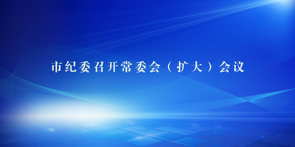 市纪委召开常委会（扩大）会议